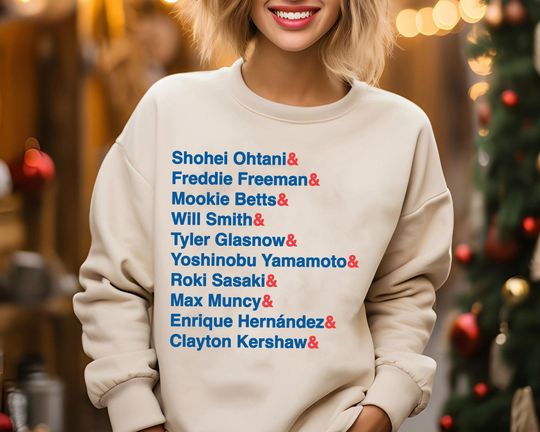 LA Baseball World Series Champion Fan Sweatshirt | Los Angeles Fan Gift | Team Spirit Text Pullover