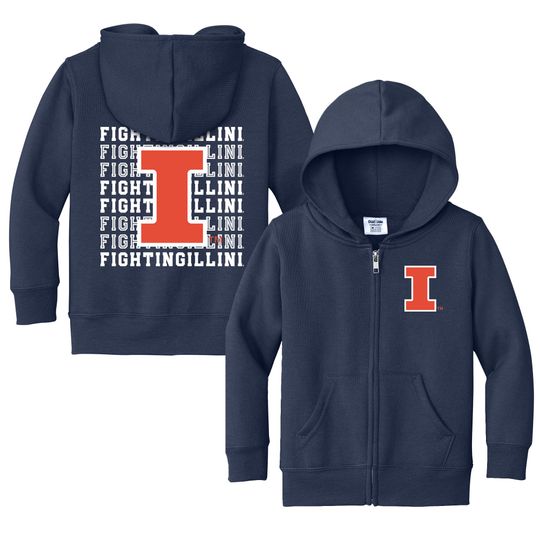 Discover Illinois Fighting Illini Full Zip Hoodie