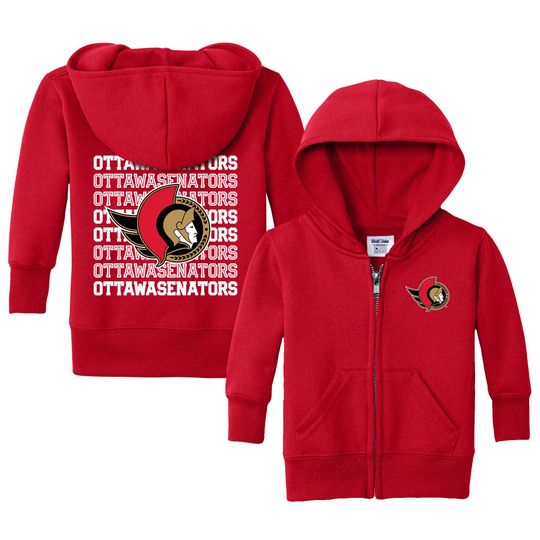 Discover Ottawa Senators "Retro" Full Zip Sweatshirt - NHL Hockey Kids Apparel