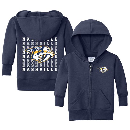 Discover Nashville Predators "Retro" Full Zip Sweatshirt - NHL Hockey Kids Apparel