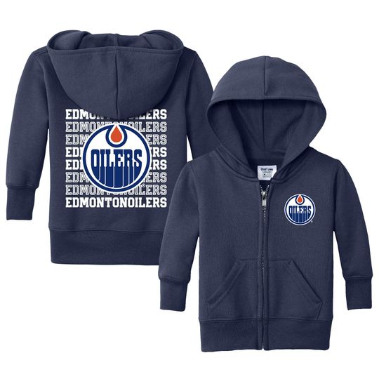 Edmonton Oilers "Retro" Full Zip Sweatshirt - NHL Hockey Kids Apparel