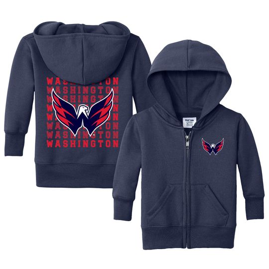 Discover Washington Capitals "Retro" Full Zip Sweatshirt - NHL Hockey Kids Apparel