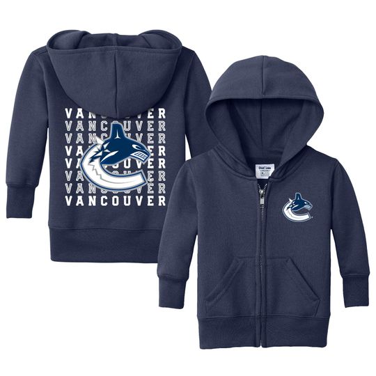 Discover Vancouver Canucks "Retro" Full Zip Sweatshirt - NHL Hockey Kids Apparel