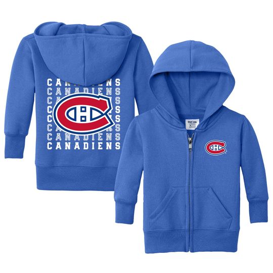 Discover Montreal Canadiens "Retro" Full Zip Sweatshirt - NHL Hockey Kids Apparel