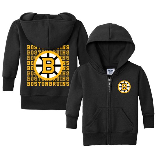 Discover Boston Bruins "Retro" Full Zip Sweatshirt - NHL Hockey Kids Apparel