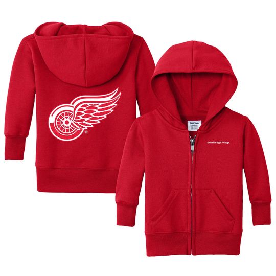 Detroit Red Wings Full Zip Sweatshirt - NHL Hockey Kids Apparel