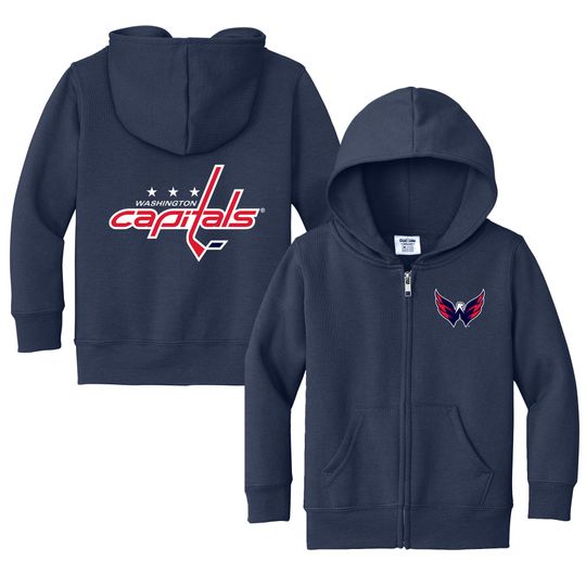 Discover Washington Capitals Full Zip Sweatshirt - NHL Hockey Kids Apparel