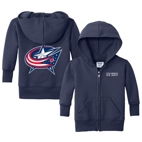 Discover Columbus Blue Jackets Full Zip Sweatshirt - NHL Hockey Kids Apparel