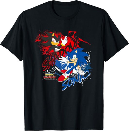 Discover Sonic the Hedgehog Sonic X Shadow Generations Shadow & Sonic T-Shirt
