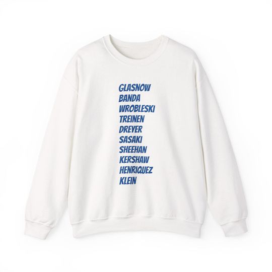 Discover Dodgers Pitchers Tribute Crewneck Sweatshirt - Baseball Fan Apparel