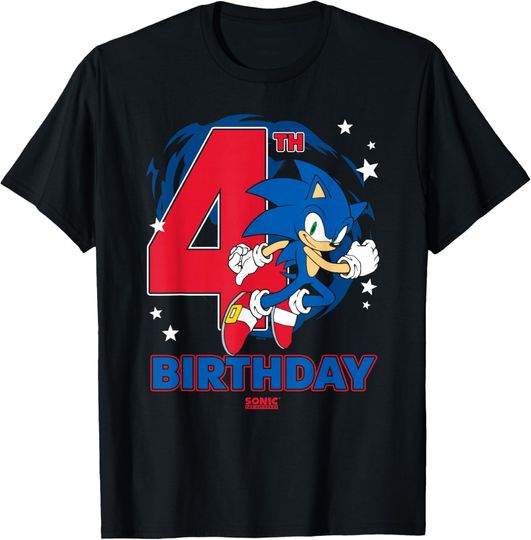 Discover Sonic The Hedgehog 4th Birthday Epic Sonic Big Chest Logo T-Shirt