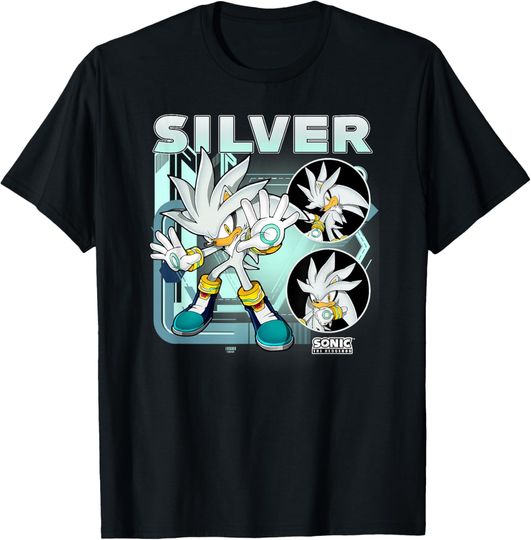 Discover Sonic The Hedgehog Silver Multi Pose Poster T-Shirt