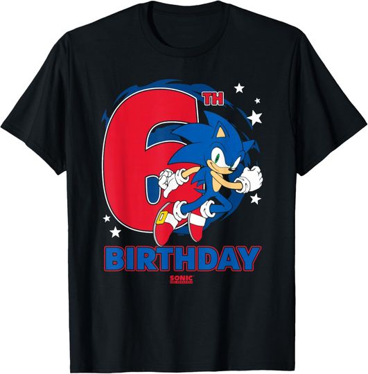 Discover Sonic The Hedgehog Epic Sonic 6th Birthday Big Chest Logo T-Shirt