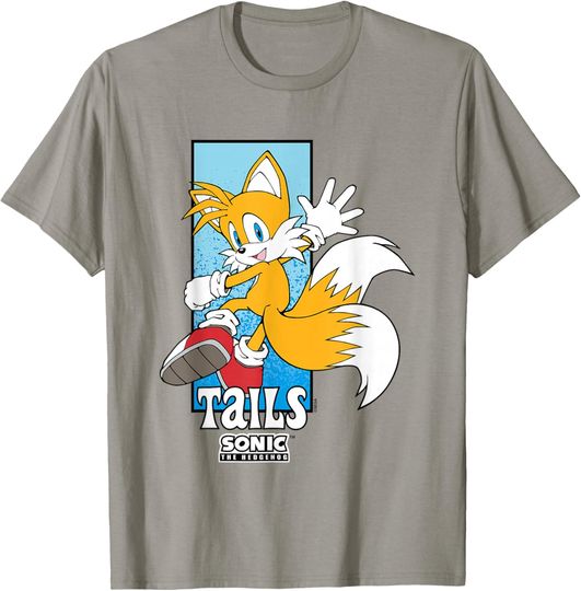 Discover Sonic The Hedgehog Tails Spotlight Panel Portrait T-Shirt