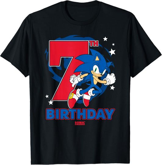 Discover Sonic The Hedgehog Epic Sonic 7th Birthday Big Chest Logo T-Shirt