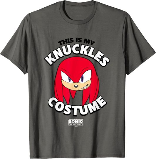 Discover Sonic The Hedgehog Halloween This Is My Knuckles Costume T-Shirt
