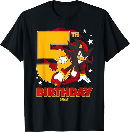 Discover Sonic The Hedgehog 5th Birthday Epic Shadow Big Chest Logo T-Shirt