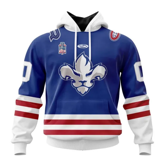 Discover Personalized Trois-Rivières Lions 2025/26 Blue Hoodie Pullover, Fan Gear Gift