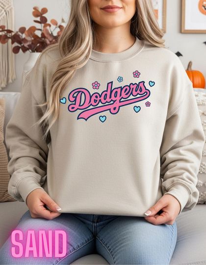 Discover Dodgers Retro Sweatshirt: Vintage Baseball Graphic, Unisex