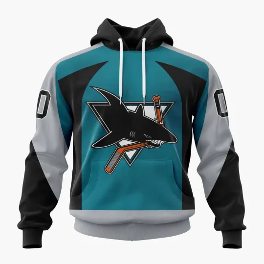 Personalized San Jose Sharks 2025/26 Heritage 2.0 Hoodie Pullover Fan Gear Gift