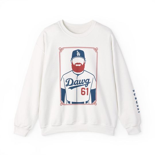Discover WILL KLEIN Dawg Crewneck Sweatshirt, LA Dodgers, World Series, Dodger Swag