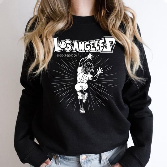 Discover Funny Los Angeles Hip Lock Baseball Sweatshirt: Retro Baseball Fan Gift