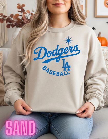 Dodgers Retro Sweatshirt:  Vintage Baseball Graphic, Unisex S-3XL