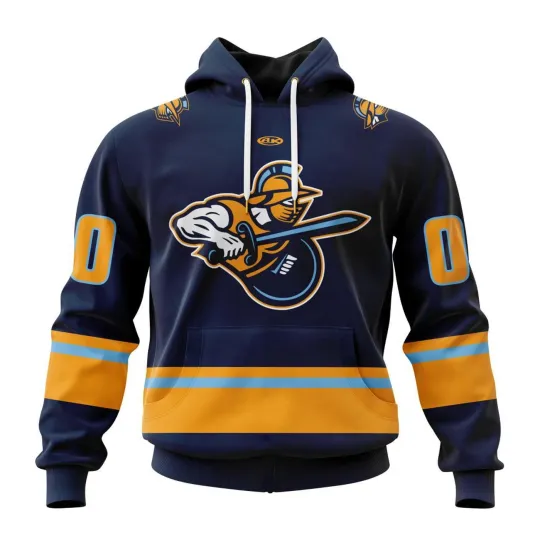 Discover Custom Atlanta Gladiators 2025/26 Navy Hoodie Pullover, T-Shirt Fan Gear Gift