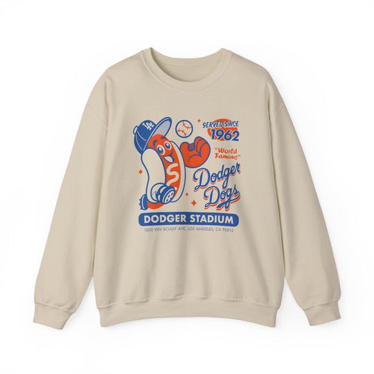 Vintage Los Angeles Dodgers Stadium Unisex Crewneck Sweatshirt, Retro LA Inspired Jumper for Baseball Fans, Athletic Apparel, Sporty