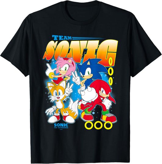 Discover Sonic The Hedgehog Team Sonic Amy Tails & Knuckles T-Shirt