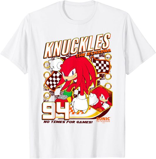 Discover Sonic The Hedgehog Knuckles The Echidna 94 Racing Poster T-Shirt