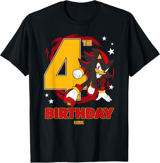 Discover Sonic The Hedgehog 4th Birthday Epic Shadow Big Chest Logo T-Shirt