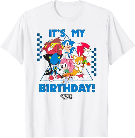 Discover Sonic The Hedgehog Birthday It's My B-Day Group Shot T-Shirt