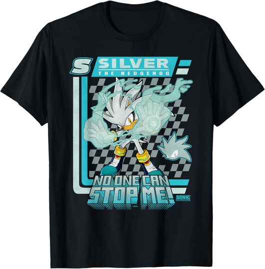 Discover Sonic The Hedgehog Silver The Hedgehog Racing Poster T-Shirt