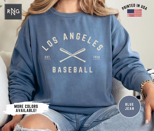Los Angeles Baseball Sweatshirt, Retro Dodges Baseball Sweatshirt, Dodgers Baseball Sweatshirt, Dodgers Sports Fan Apparel, Los Angeles Gift