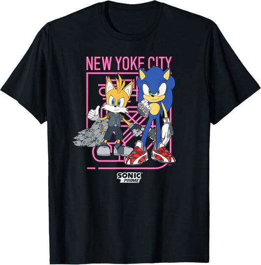 Discover Sonic the Hedgehog, Sonic Prime - New Yoke City T-Shirt