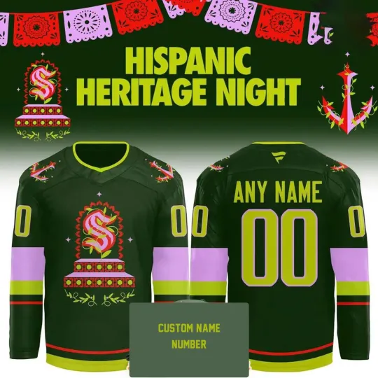 Discover Personalized Seattle Kraken Hispanic Heritage Night 2025 Hockey Shirt Fan Gear