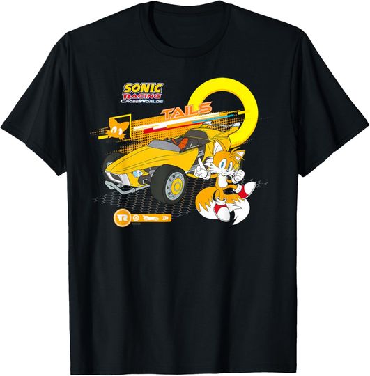 Discover Sonic Racing CrossWorlds - Ready to Roll Tails T-Shirt