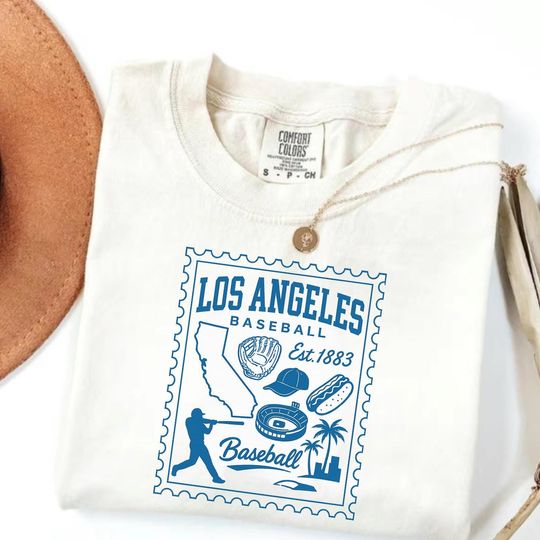 LA Baseball Glitter Sweatshirt: Vintage Dodgers Style