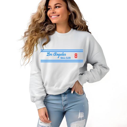Discover Los Angeles Ball Club with Player Number Neutral Sweatshirt or Hoodie