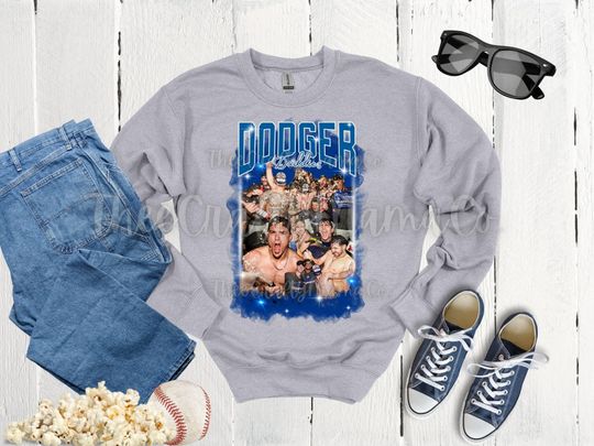 Discover LA D Daddies Crew Neck Baseball Sweater