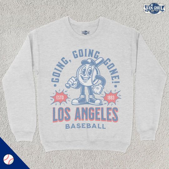 Discover Retro Los Angeles Baseball Sweatshirt, Vintage 70s Mascot Crewneck, Sports Sweater, Baseball Fan Gift, Baseball Lover, 80s Dodger Merch