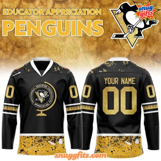 Discover Personalized Pittsburgh Penguins 2025 Educator Appreciation Night Hockey Shirt
