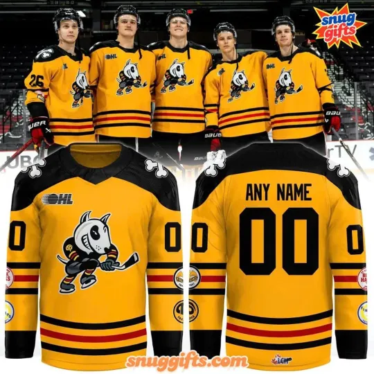 Discover Custom Niagara IceDogs 80 Years of Bones Special Hockey Shirt Men's Fan Gear
