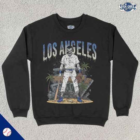 Discover Los Angeles v2 Baseball Crewneck, LA Baseball Sweatshirt, Sports Clothing, Baseball Fan Gift, Baseball Lover, Vintage Baseball, Dodge