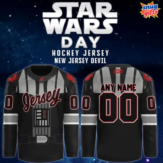 Discover Personalized New Jer.sey Devils Star Wars Day 2025 Hockey Shirt Men's Fan Gear