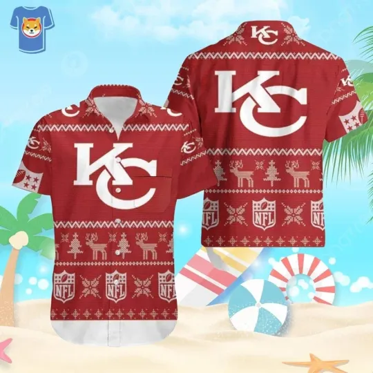 Kansas City Chiefs Hawaiian Shirt, Christmas Gift For Beach Lovers