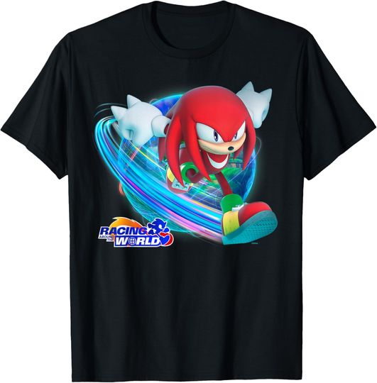 Discover Sonic the Hedgehog - Racing Around the World Knuckles T-Shirt