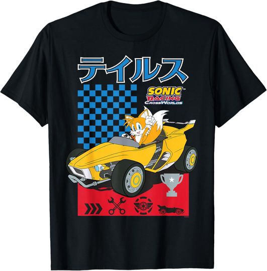 Discover Sonic Racing CrossWorlds - Time to Drive Tails T-Shirt