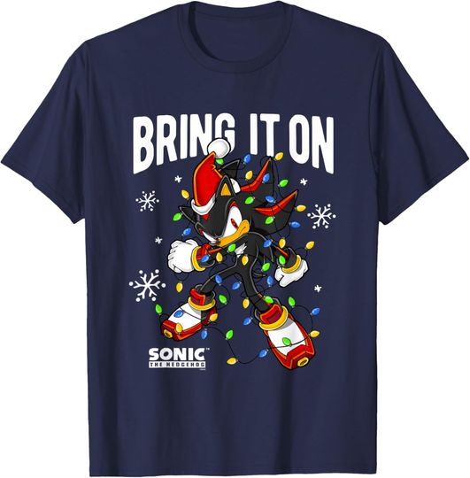 Discover Sonic The Hedgehog Christmas Bring It On Tangled Shadow T-Shirt